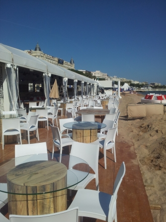 Aménagement plage Festival de Cannes
